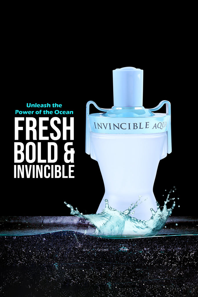 Invincible Aqua Spray Cologne Eau De Toilette For Men - 100ml/3.4 fl.oz.