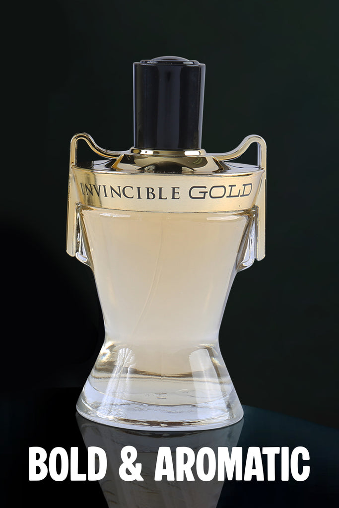 Invincible Gold Spray Cologne Eau De Toilette For Men - 100ml/3.4 fl.oz.