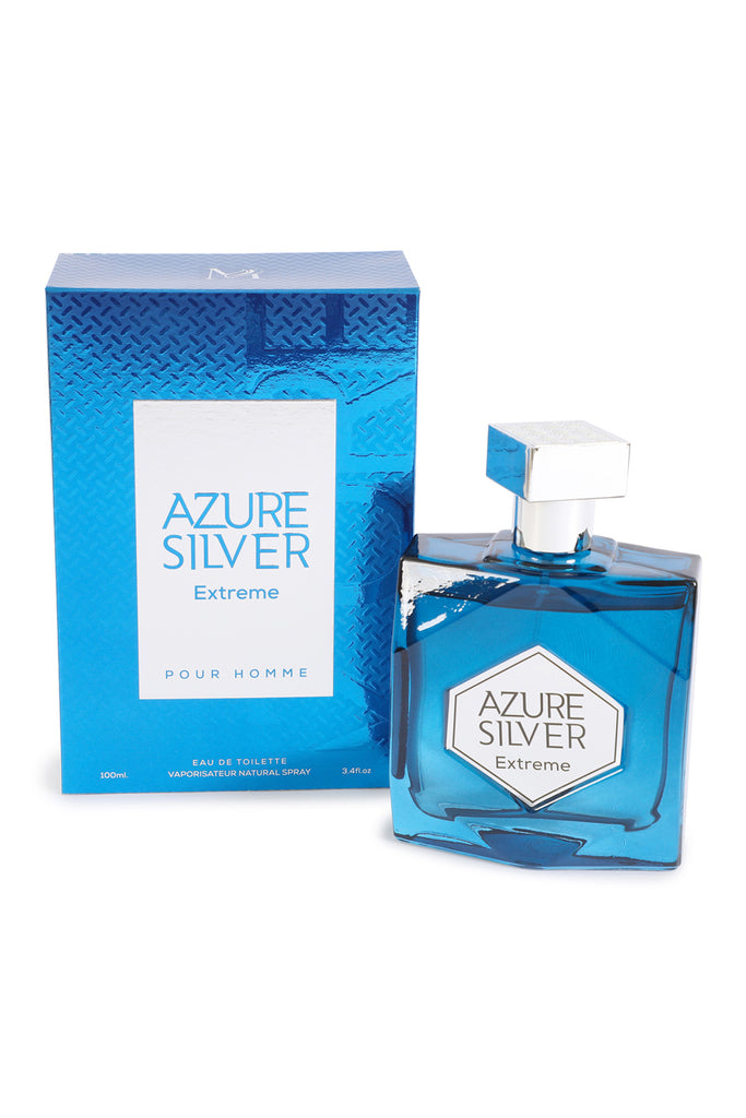 Azure Silver Extreme Spray Cologne Eau De Toilette For Men - 100ml/3.4 fl.oz.