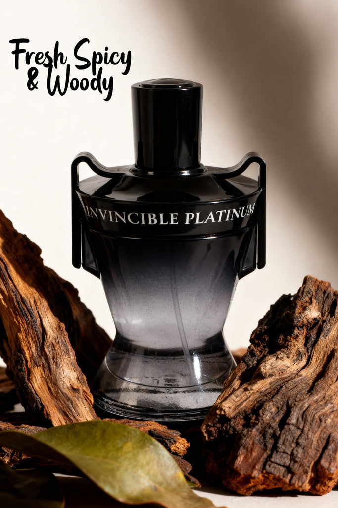 Invincible Platinum Spray Cologne Eau De Toilette For Men - 100ml/3.4 fl.oz.