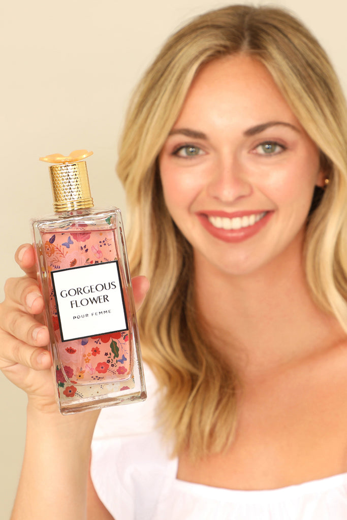 GORGEOUS FLOWER SPRAY PERFUME EAU DE PARFUM FOR WOMEN - 100ML/3.4 FL.OZ.
