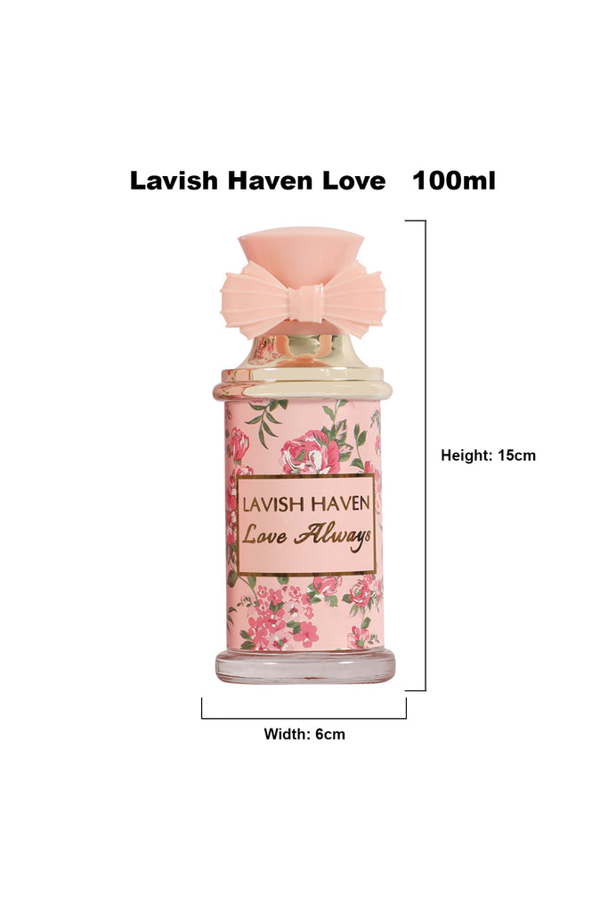 LAVISH HAVEN LOVE ALWAYS SPRAY PERFUME EAU DE PARFUM FOR WOMEN - 100ML/3.4 FL.OZ