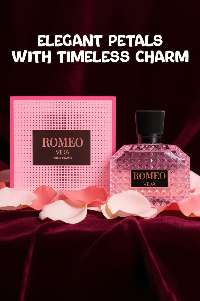ROMEO VIDA POUR FEMME SPRAY PERFUME EAU DE PARFUM FOR WOMEN - 100ML/3.4FL.OZ.