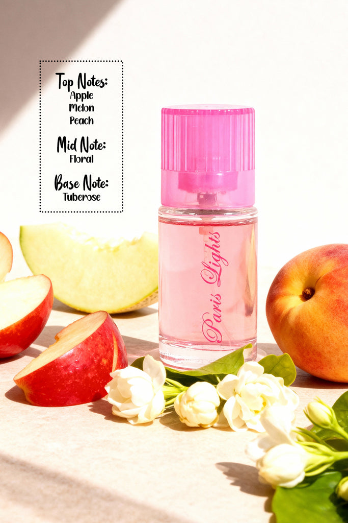 PARIS LIGHTS DISCOVERY ROSE, SPARKLE, PLATINUM, LIGHT SPRAY PERFUME EAU DE PARFUM FOR WOMEN -15ML/0.5FL.OZ. /GIFT SET