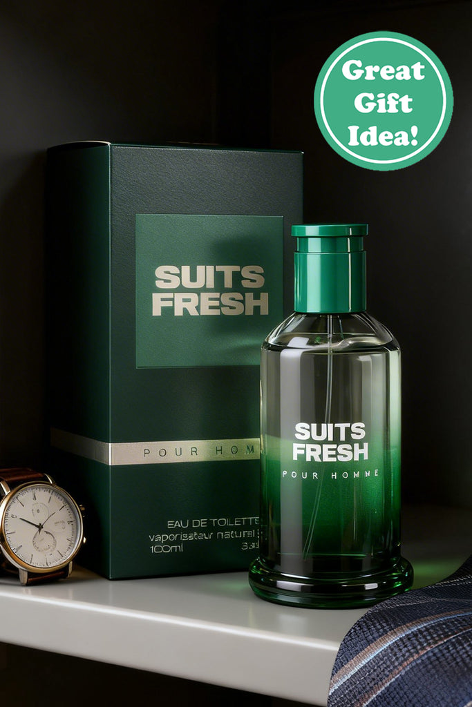 SUITS FRESH SPRAY PERFUME EAU DE TOILETTE FOR MEN - 100ML/3.4 FL.OZ.