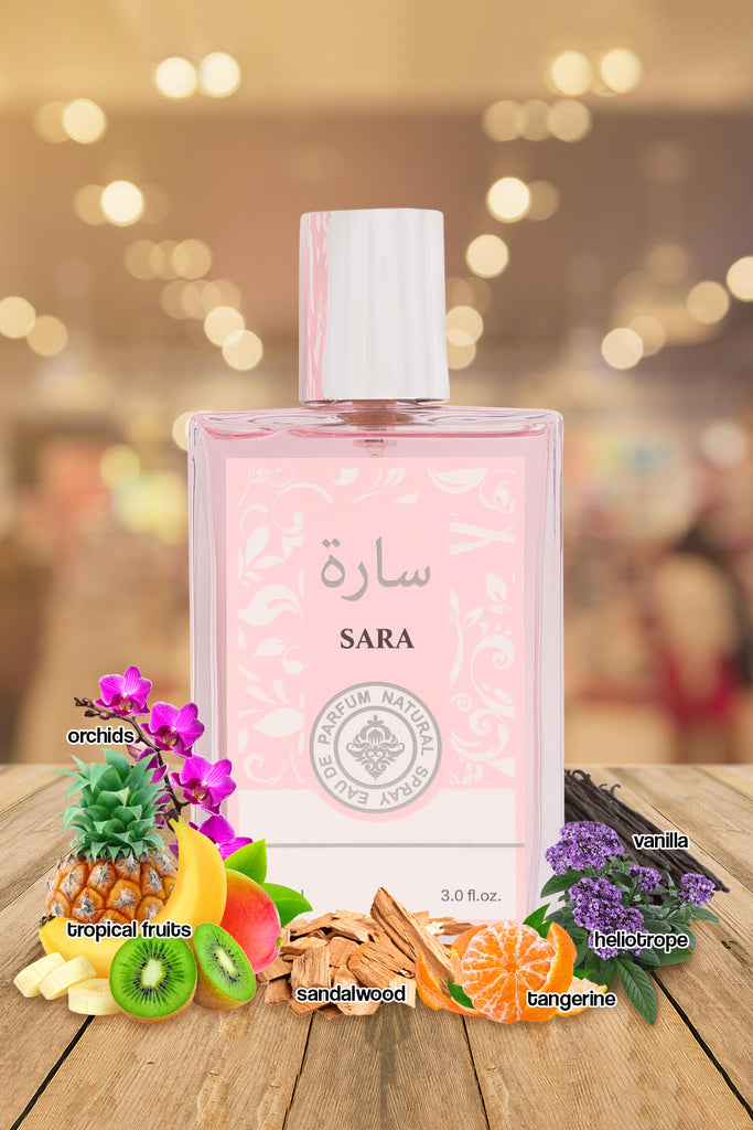 SARA SPRAY PERFUME EAU DE PARFUM FOR WOMEN - 90ML/3.0FL.OZ. - Riah Fashion