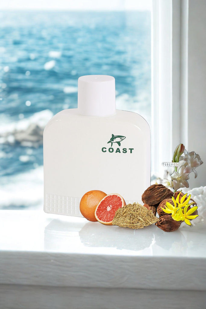 COAST WHITE SPRAY COLOGNE EAU DE TOILETTE FOR MEN - 100ML/3.4 FL.OZ.