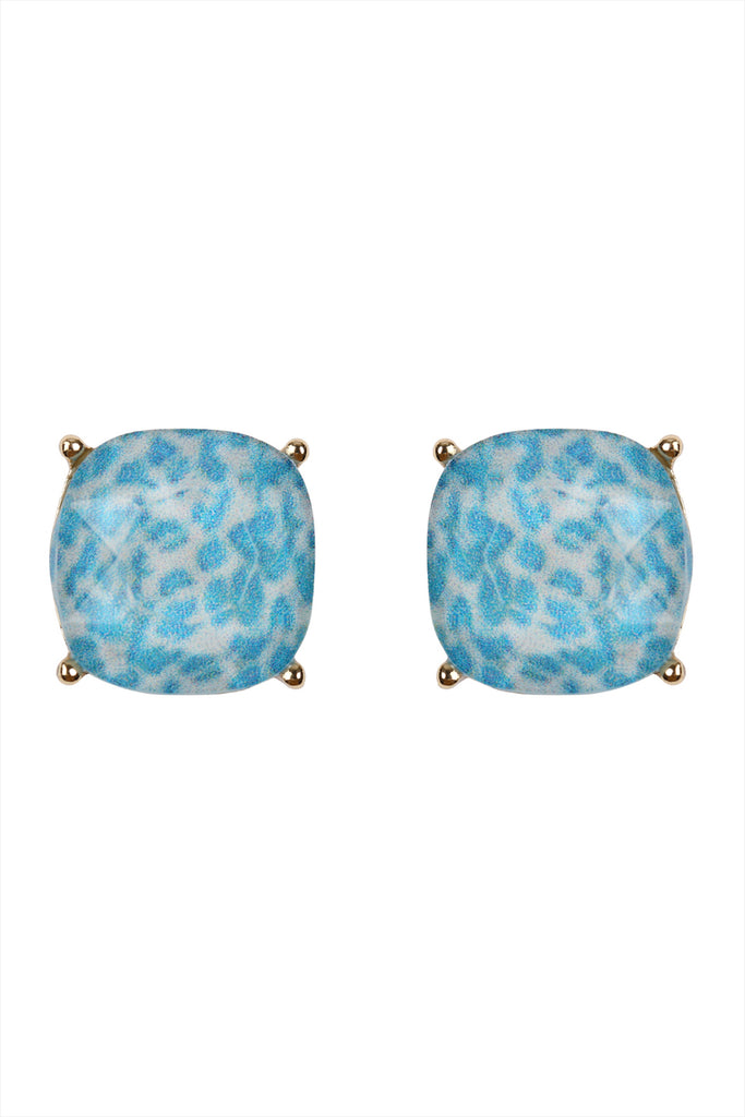 12MM CUSHION CUT POST EARRINGS