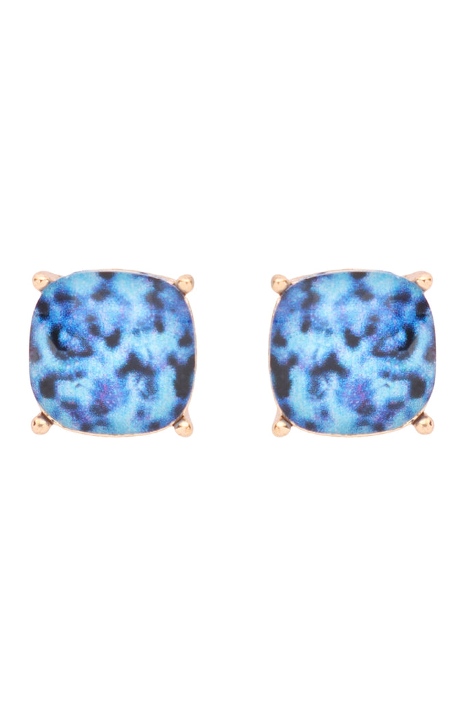 12MM CUSHION CUT POST EARRINGS