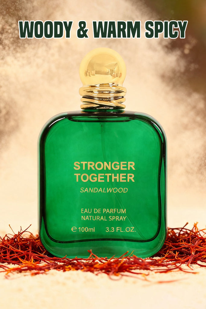 STRONGER TOGETHER SANDALWOOD SPRAY PERFUME EAU DE PARFUM FOR MEN AND WOMEN - 100ML/3.3FL.OZ