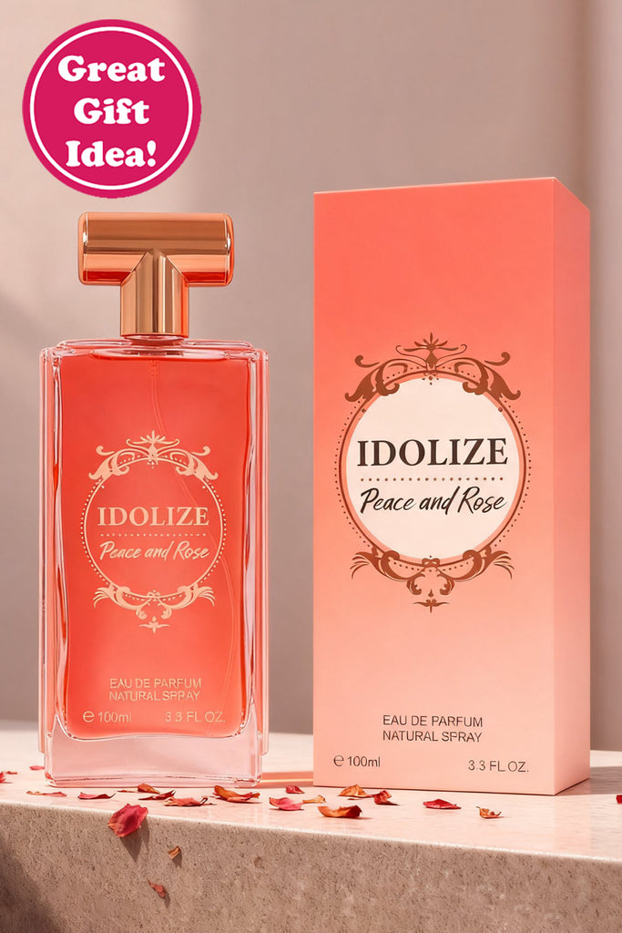 IDOLIZE PEACE AND ROSE SPRAY PERFUME EAU DE PARFUM FOR WOMEN - 100ML/3.3FL.OZ.