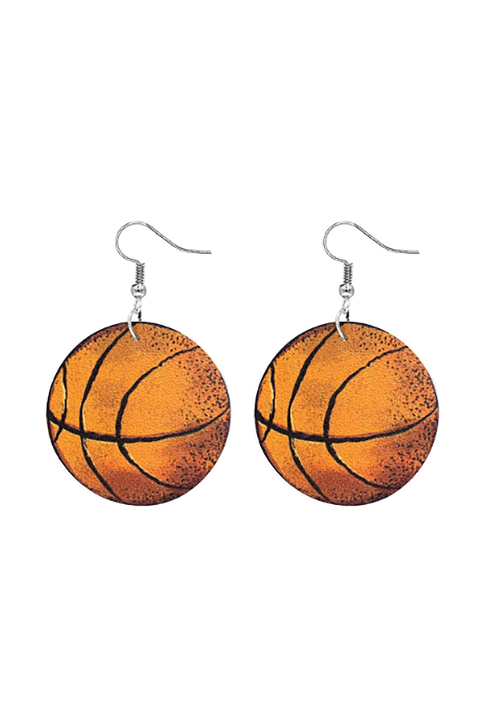 27706 - GAMEDAY BASKETBALL PRINT EARRINGS