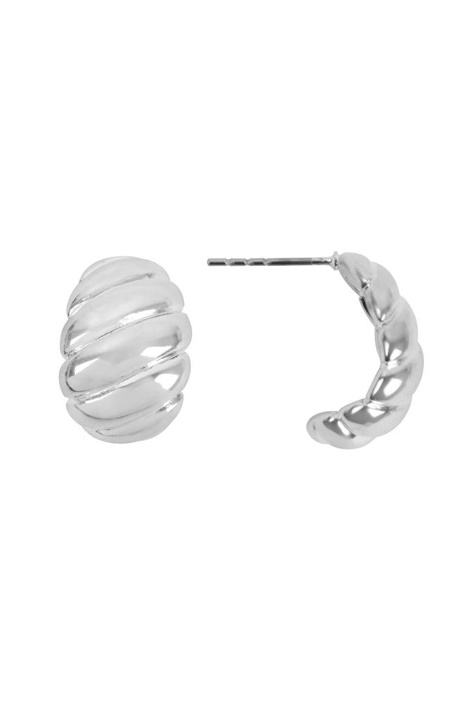 CROISSANT SHAPE POST EARRINGS