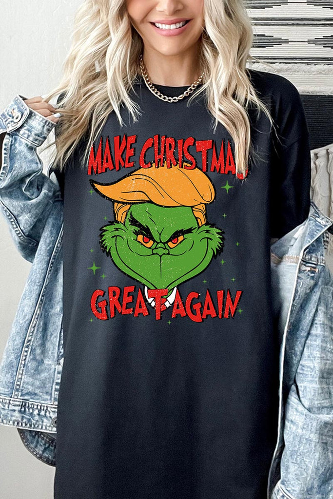 Make Christmas Great Again Trump Graphic Heavy Cotton Tee