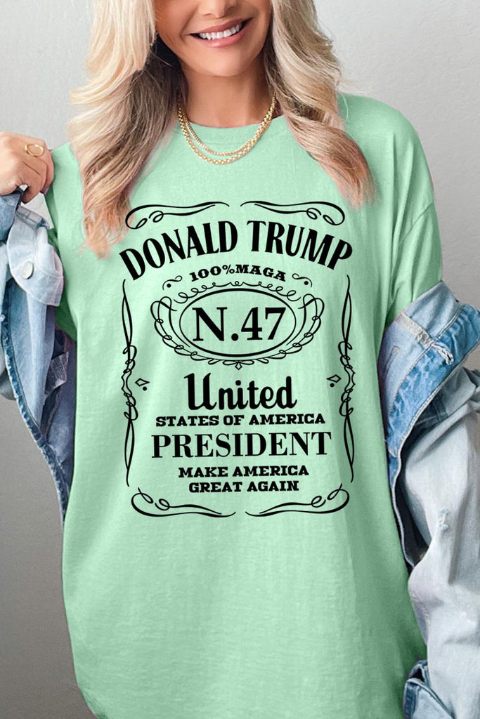 Donald Trump USA President 47 MAGA Graphic Heavy Cotton Tee