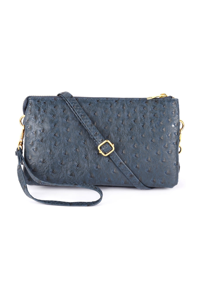 FAUX CROSSBODY WRISTLET BAG