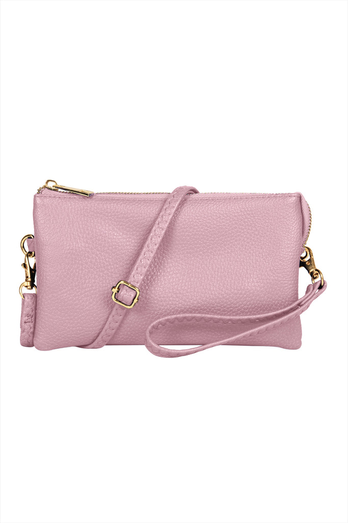 FAUX CROSSBODY WRISTLET BAG