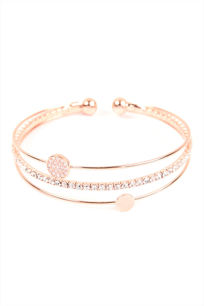 3 LINE CZ ROUND SHAPE WIRE