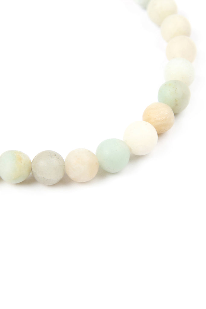 "BELIEVE, HOPE, FAITH" NATURAL STONE STRETCH BRACELET