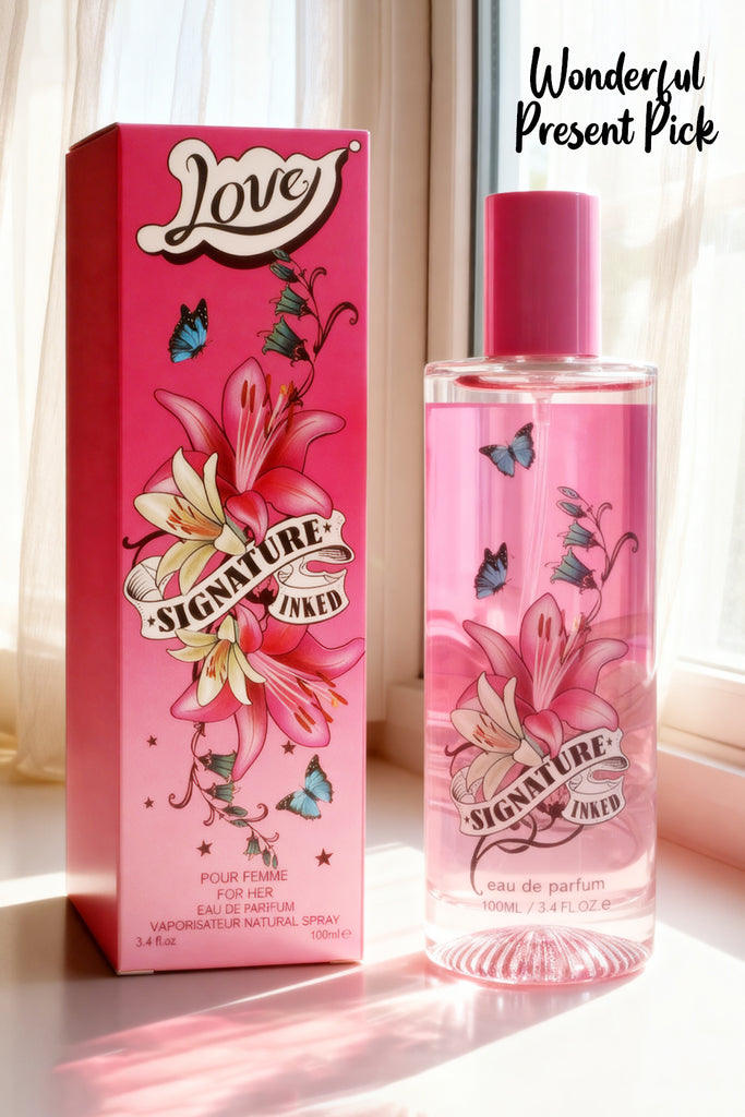 LOVE SIGNATURE INKED SPRAY PERFUME EAU DE PARFUM FOR WOMEN - 100ML/3.4FL.OZ