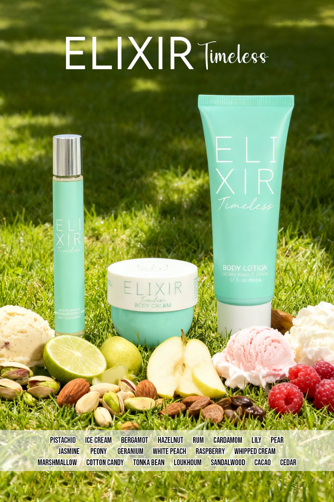 ELIXIR TIMELESS 3 PIECE PERFUME GIFT SET FOR WOMEN – PERFUME, BODY LOTION & BODY CREAM