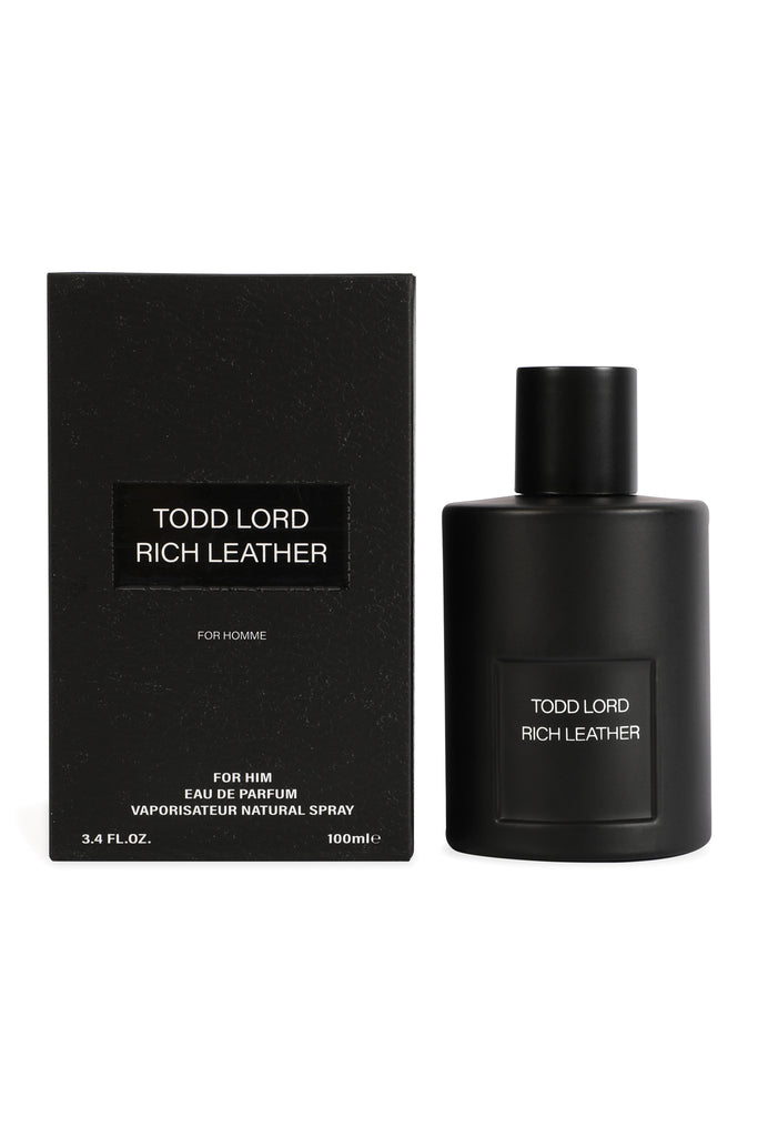 TODD LORD RICH LEATHER SPRAY COLOGNE EAU DE PARFUM FOR MEN - 100ML/3.4 FL.OZ