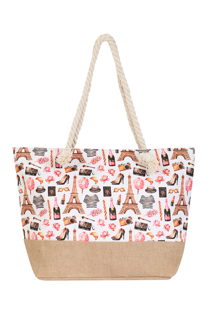 PARIS PRINT TOTE BAG
