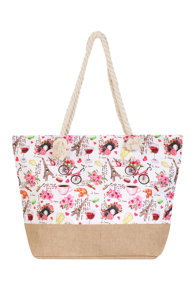 PARIS PRINT TOTE BAG