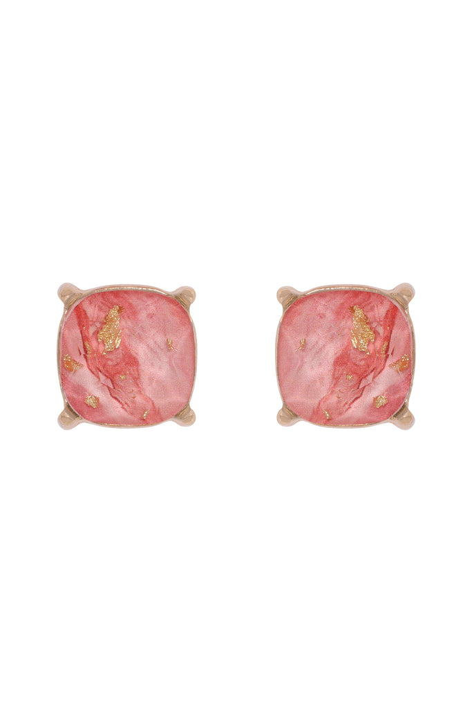 MARBLE EPOXY STUD EARRINGS