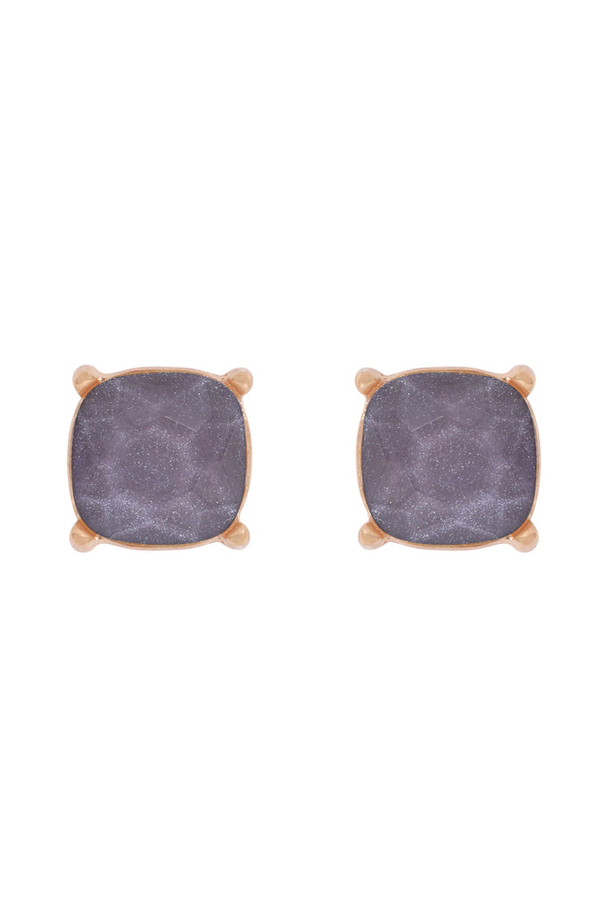 FINE GLITTER EPOXY STUD EARRINGS
