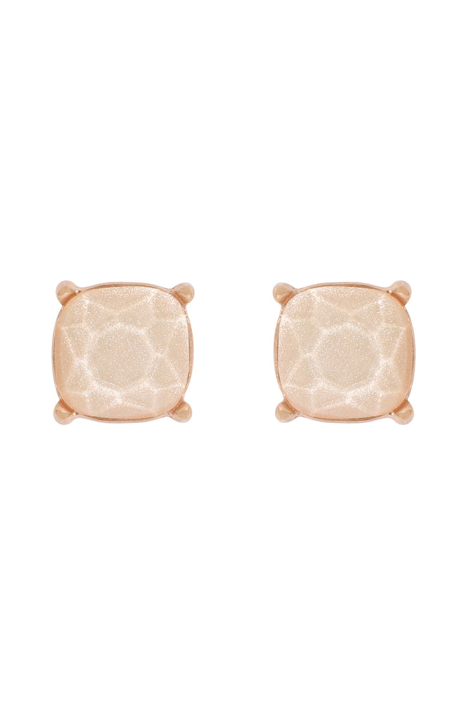 FINE GLITTER EPOXY STUD EARRINGS