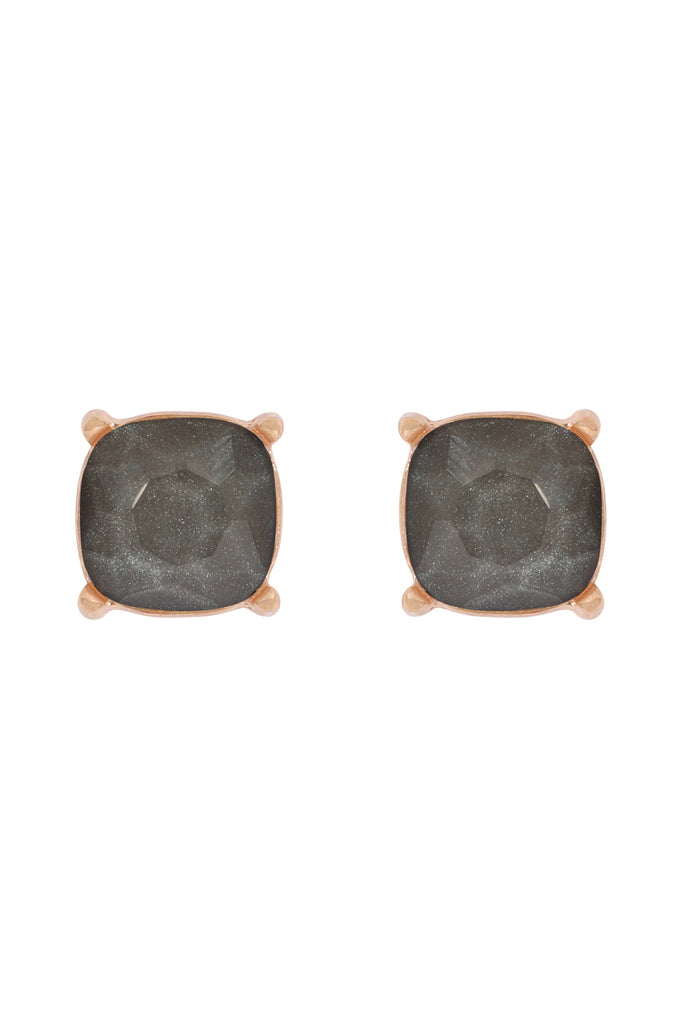 FINE GLITTER EPOXY STUD EARRINGS
