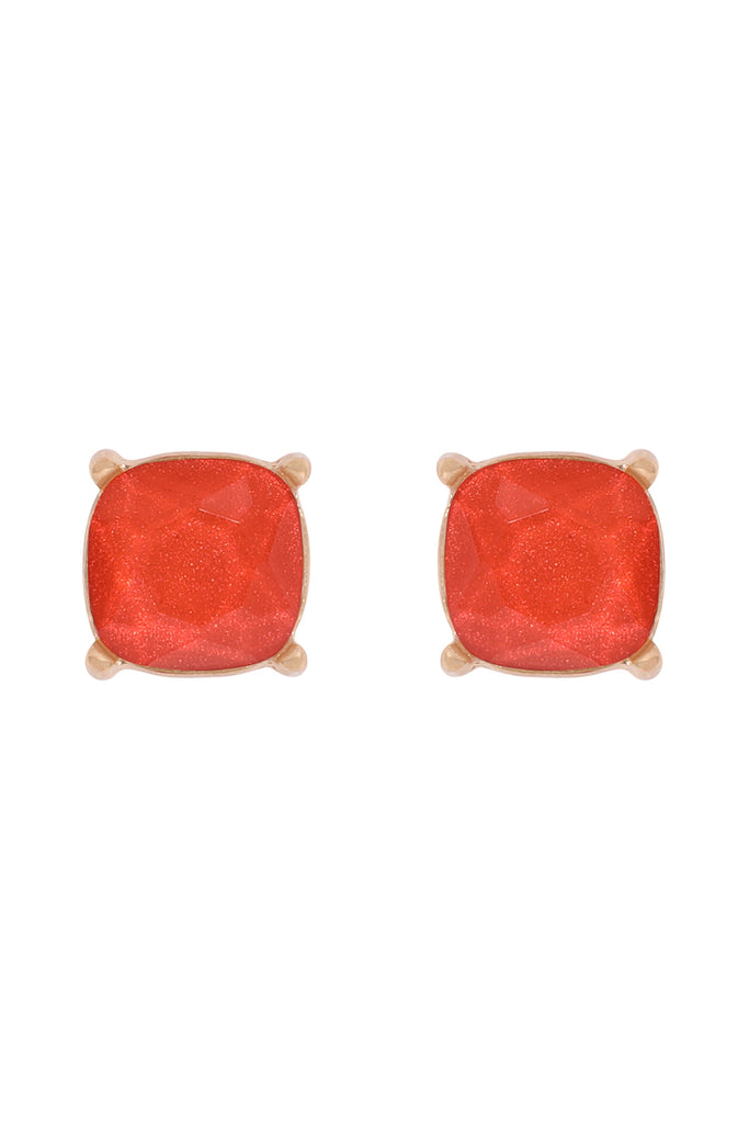 FINE GLITTER EPOXY STUD EARRINGS