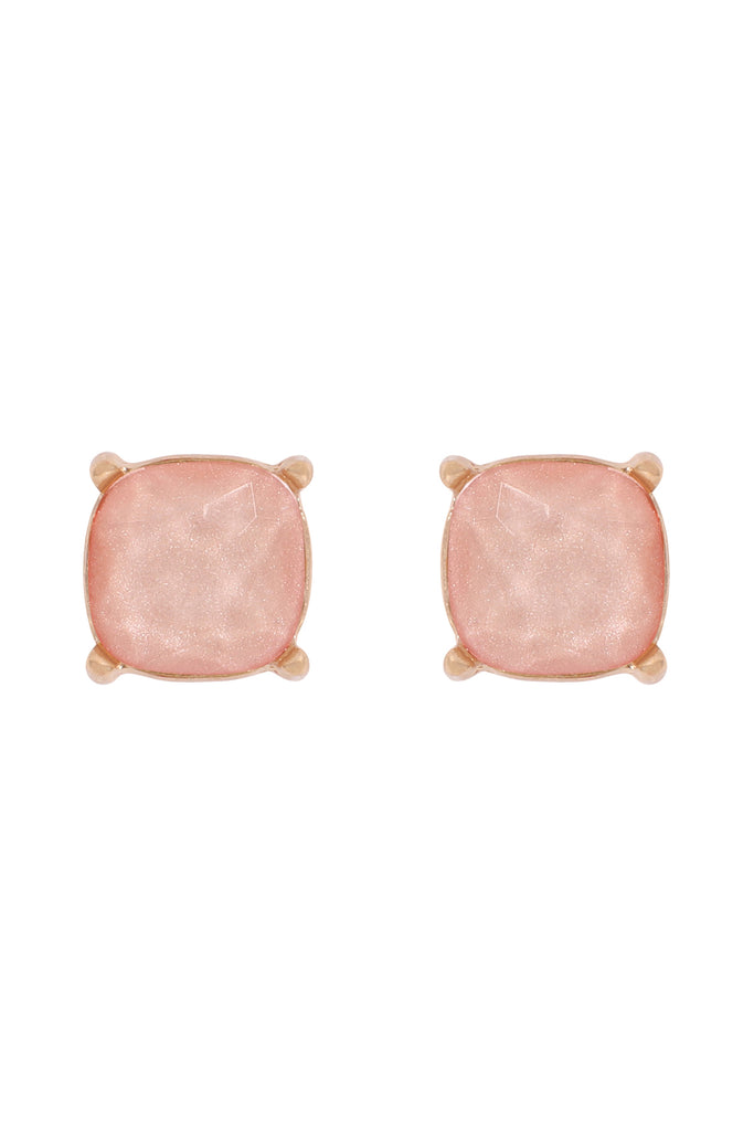 FINE GLITTER EPOXY STUD EARRINGS