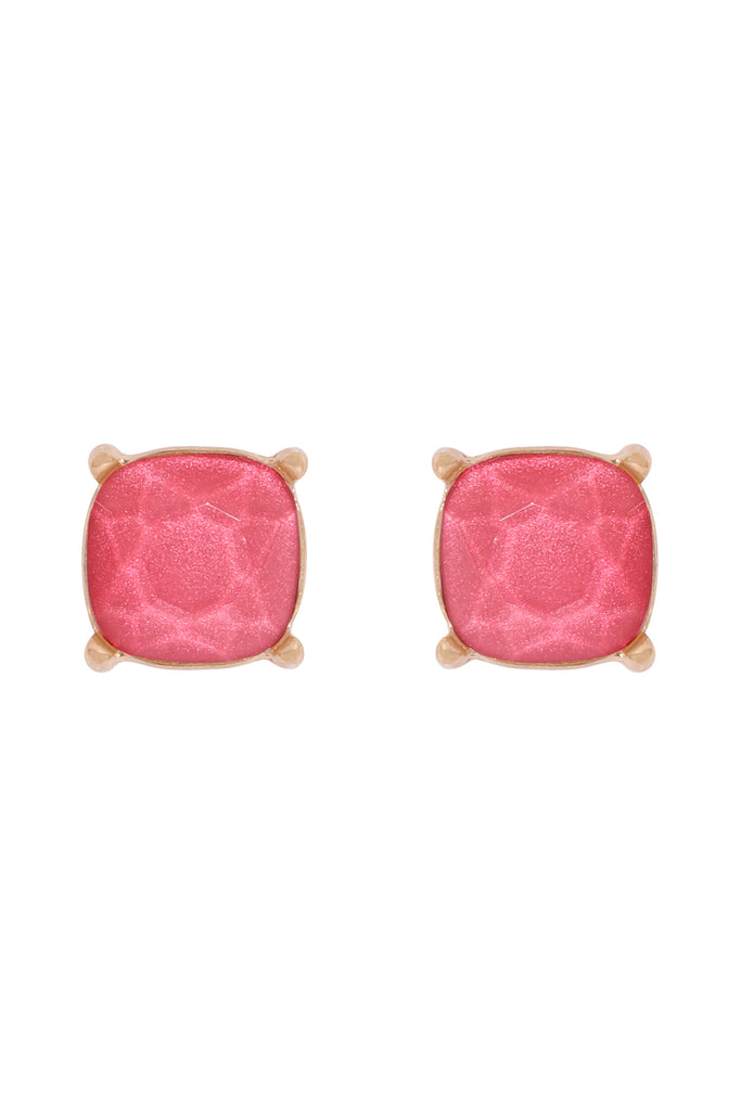 FINE GLITTER EPOXY STUD EARRINGS