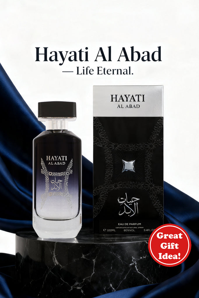 HAYATI AL ABAD SPRAY PERFUME EAU DE PARFUM FOR MEN AND WOMEN - 100ML/3.4FL.OZ.