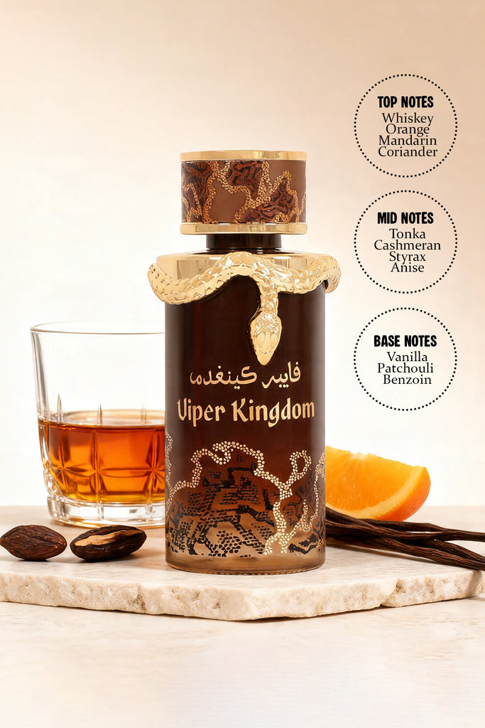 VIPER KINGDOM VENOM SPRAY PERFUME EAU DE PARFUM FOR MEN AND WOMEN - 100ML/3.4FL.OZ.