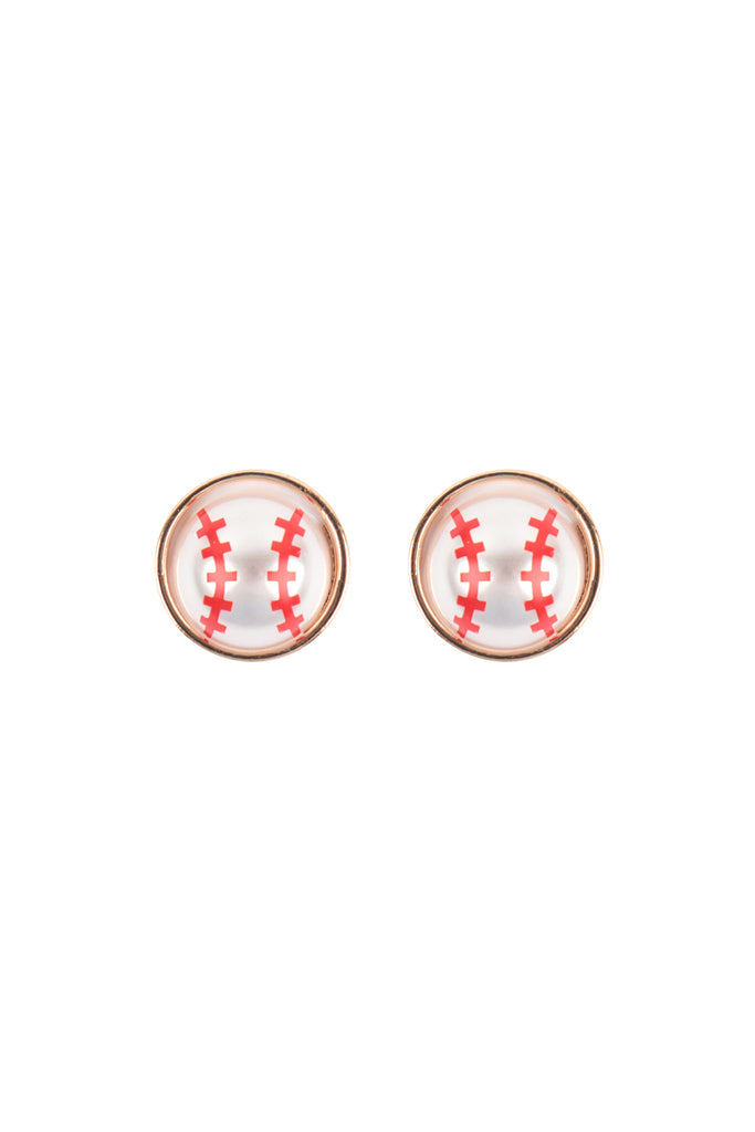 BALL SHAPED PEARL POST EARRINGS