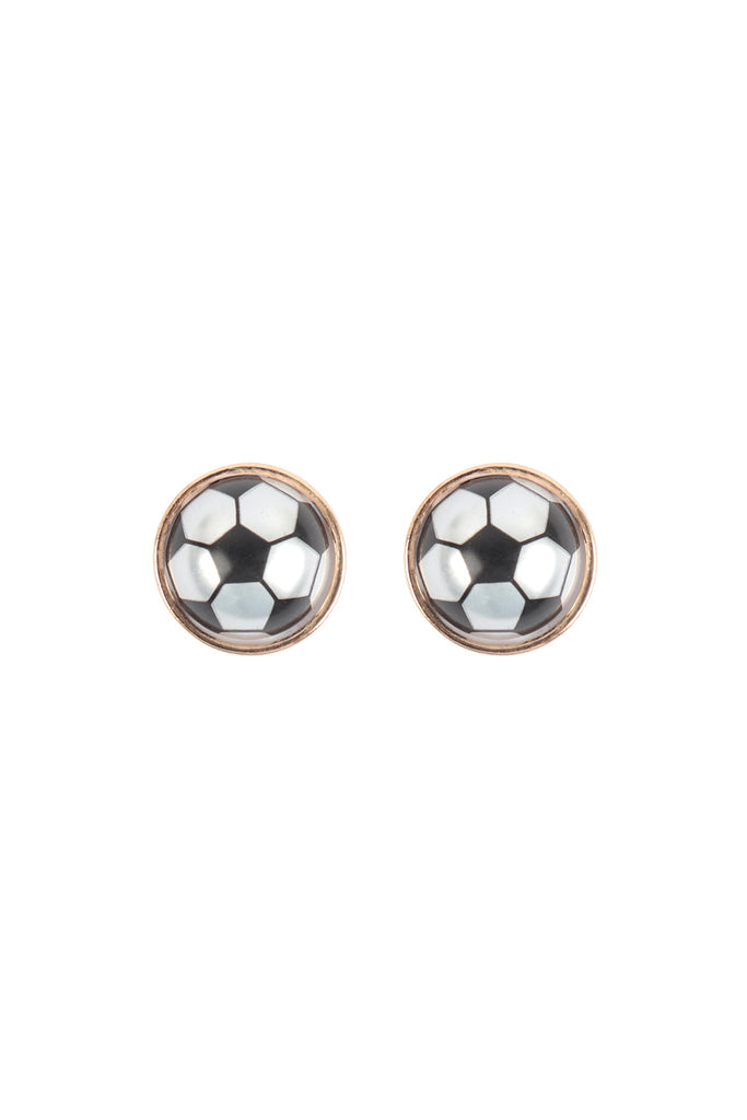 BALL SHAPED PEARL POST EARRINGS