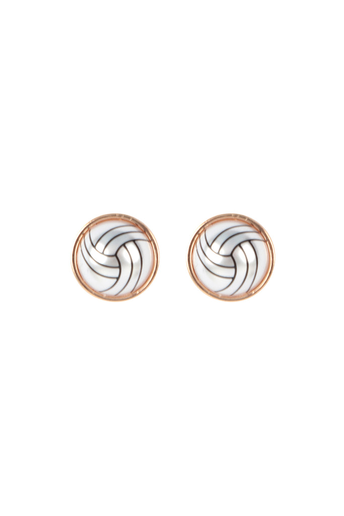 BALL SHAPED PEARL POST EARRINGS