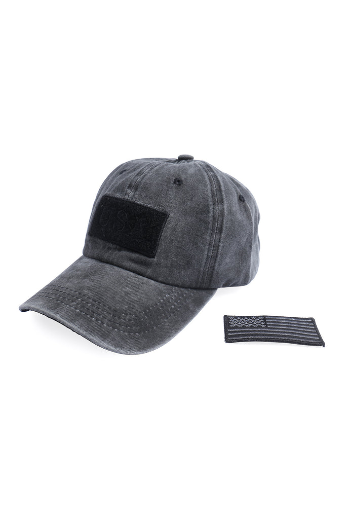 USA DOUBLE PATCH FLAG BASEBALL CAP