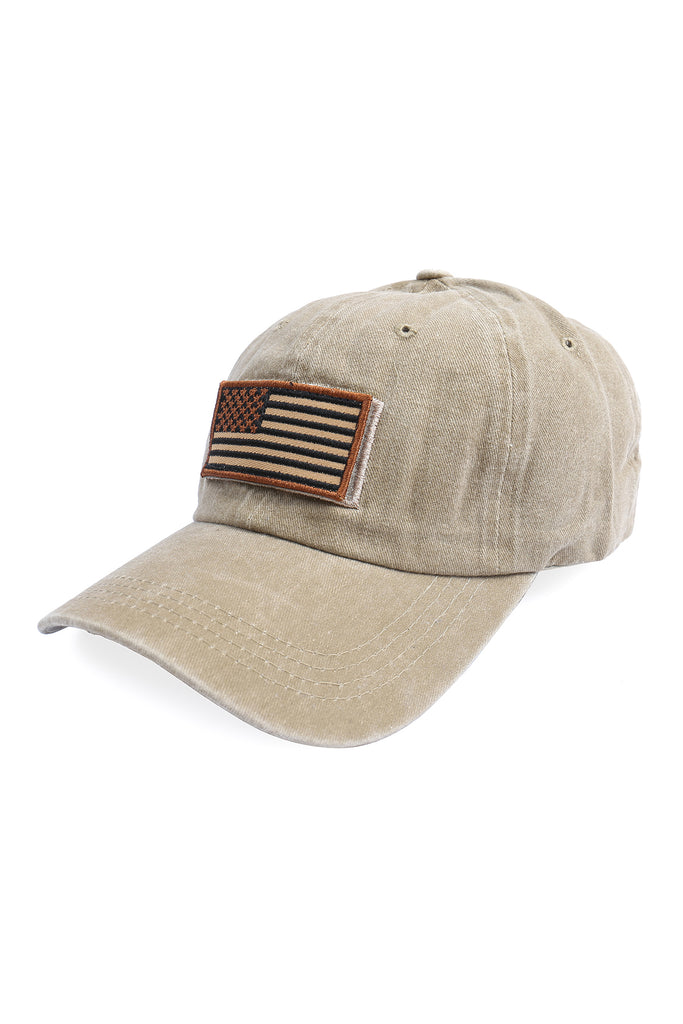 USA DOUBLE PATCH FLAG BASEBALL CAP
