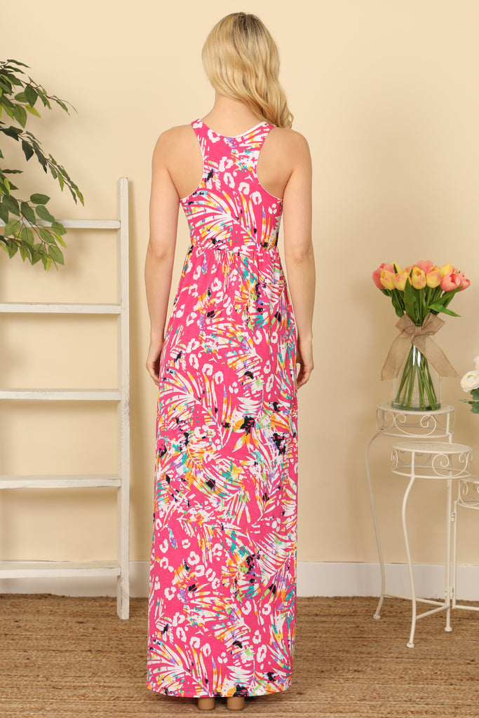 Printed Maxi Tank Dress