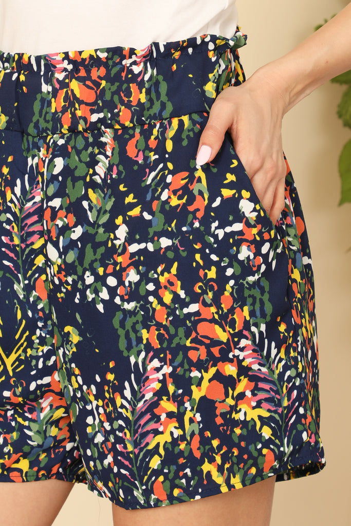 SIDE POCKET PRINTED SHORT