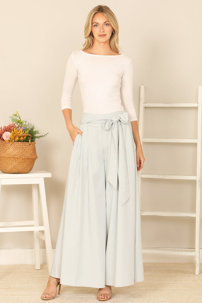 WAIST TIE SQUARE PANTS