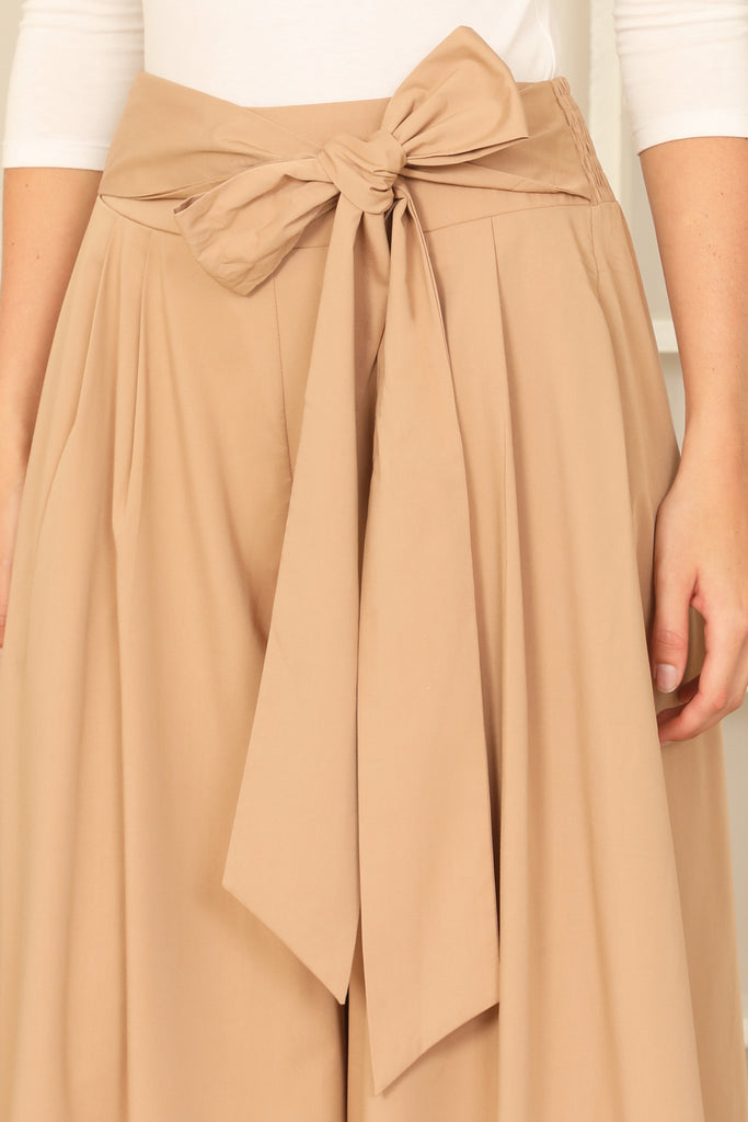 WAIST TIE SQUARE PANTS