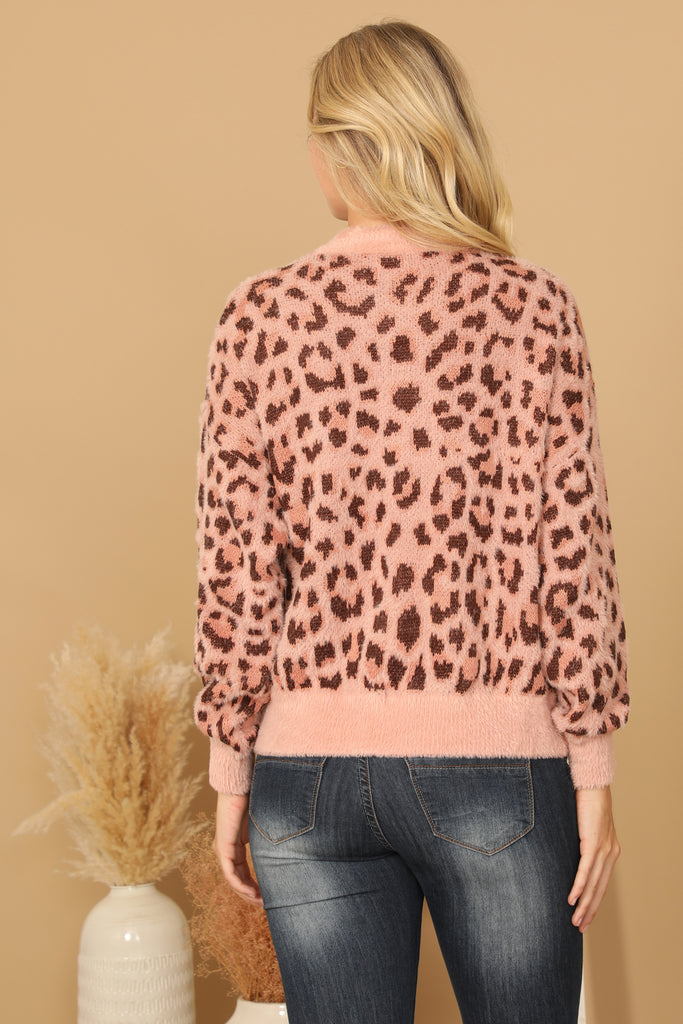 LEOPARD KNITTED SWEATER