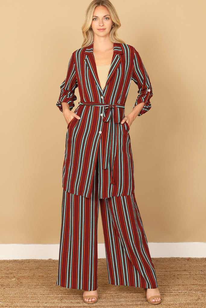 STRIPE JACKET PANTS