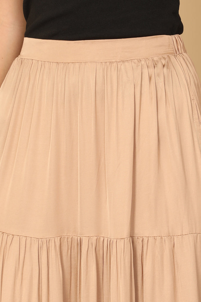PLEATED SKIRT MIDI SKIRT