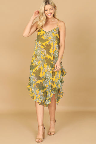 Solid Round Neckline Long Sleeve Dress